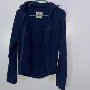 Size small button up navy blue